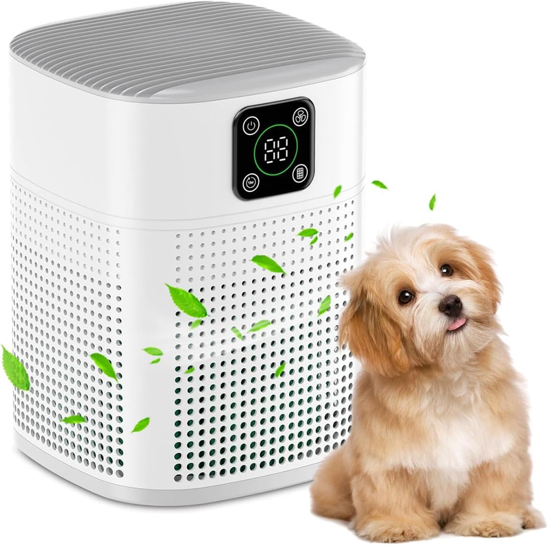 Air Purifier H13 HEPA White 600 Sqft 3 Speed 360° Intake for Home Bedroom10
