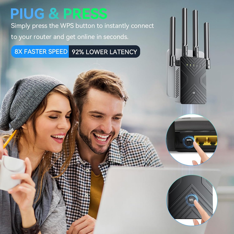 2026 WiFi Extender Booster 8X Speed Long Range 15888 Sq Ft Ethernet3