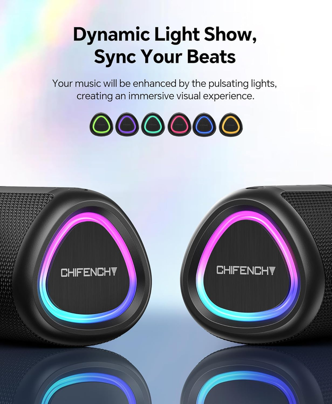 Portable Bluetooth Speaker IPX5 Waterproof BT 5.3 TWS Outdoor Travel2