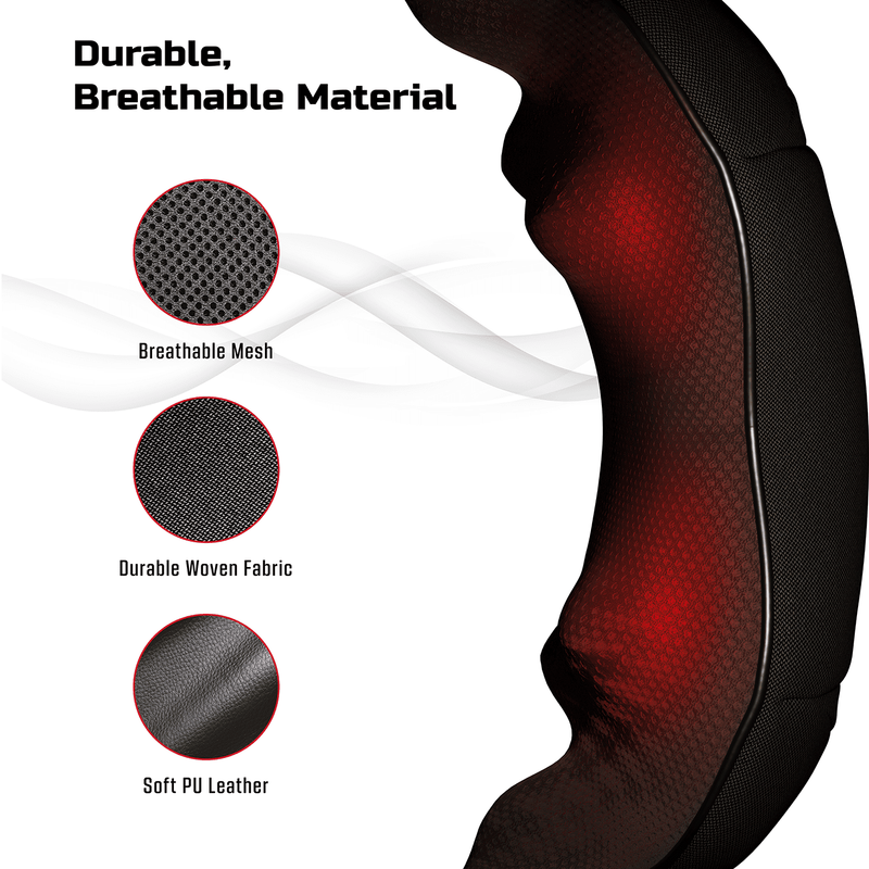 Cordless Shiatsu Neck & Back Massager with Heat – USB Rechargeable Shoulder 4