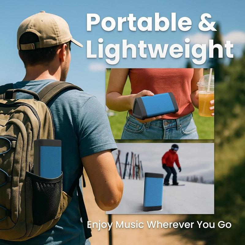 Oontz Angle 3 Bluetooth Speaker, 10W, IPX5, 100Ft Range, Bluetooth 5.0, Blue6