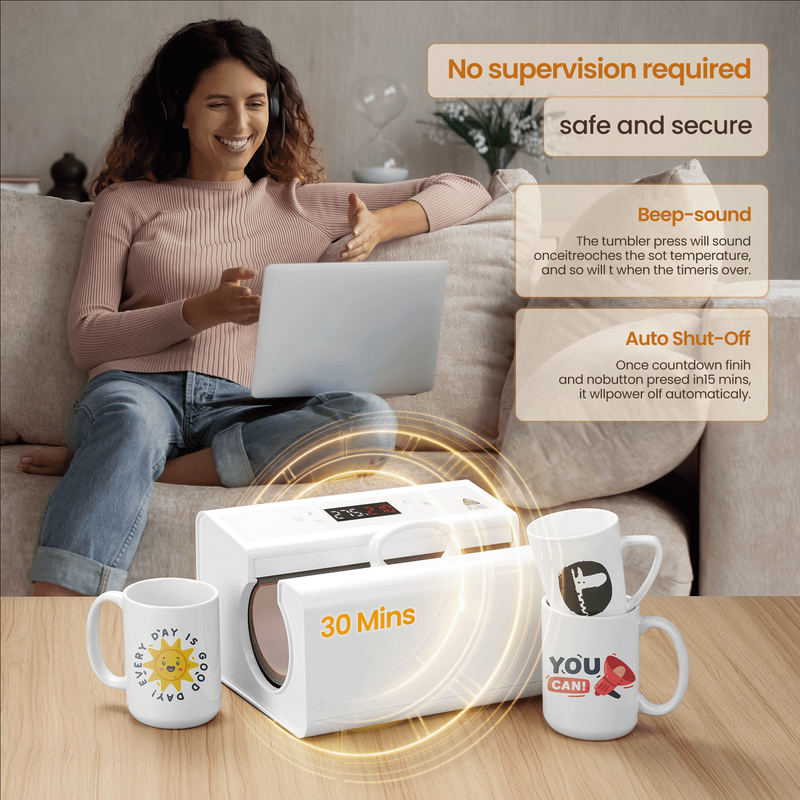 Auto Tumbler Heat Press Machine 11 30Oz Mug Sublimation DIY Cup Printing6