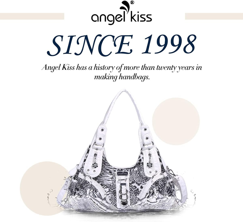 Angelkiss Women’s Large Hobo Satchel Shoulder Handbag Purse1