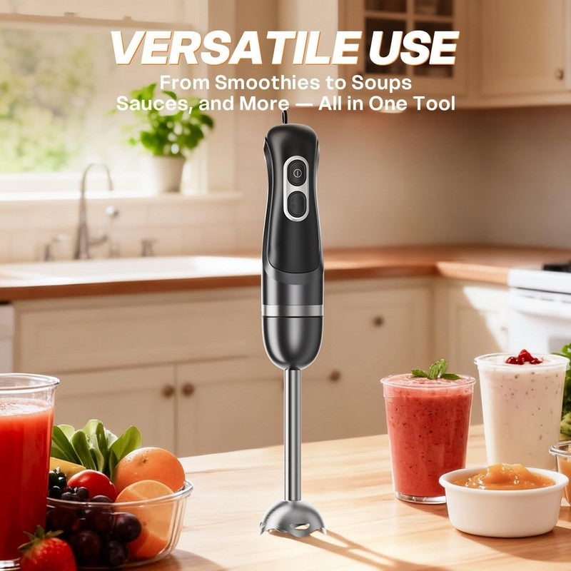 Hand Blender, Immersion Blender with 2 Mixing Speed, Electric Handheld Mixer Por5