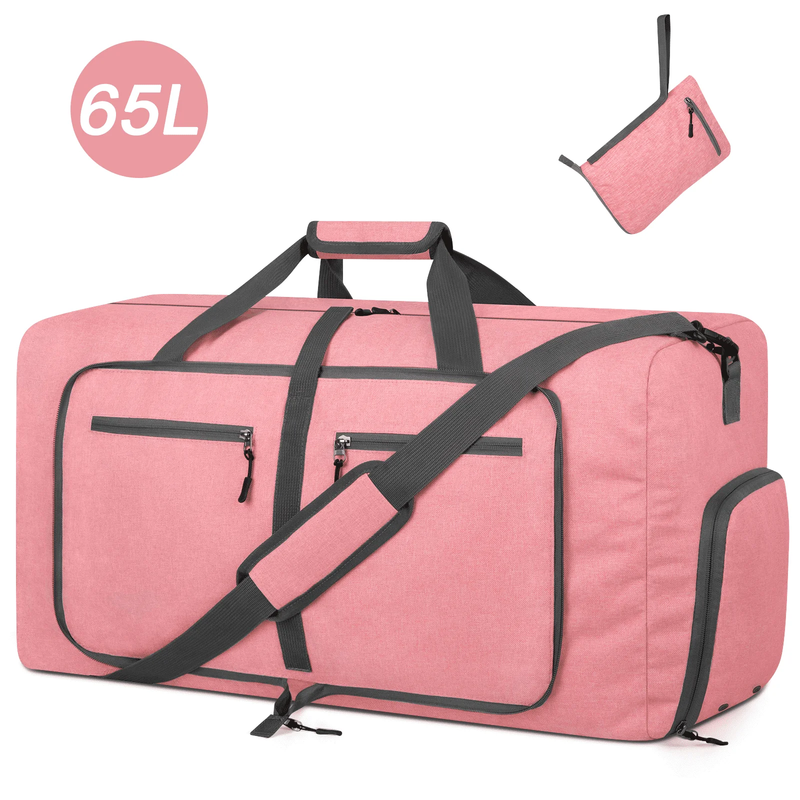 Travel Duffle Bag, 65L Foldable Weekender Bags for Women with Shoe Compartment,9