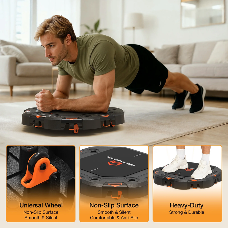 7 In 1 Adjustable Push up Board with Resistance Bands & Door Anchor   Full Body 6