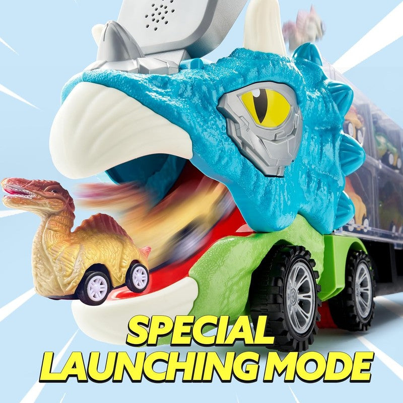 13 in 1 Dinosaur Toys for Kids 3 5, Triceraptor Dinosaur Truck with 12 Pull Back2