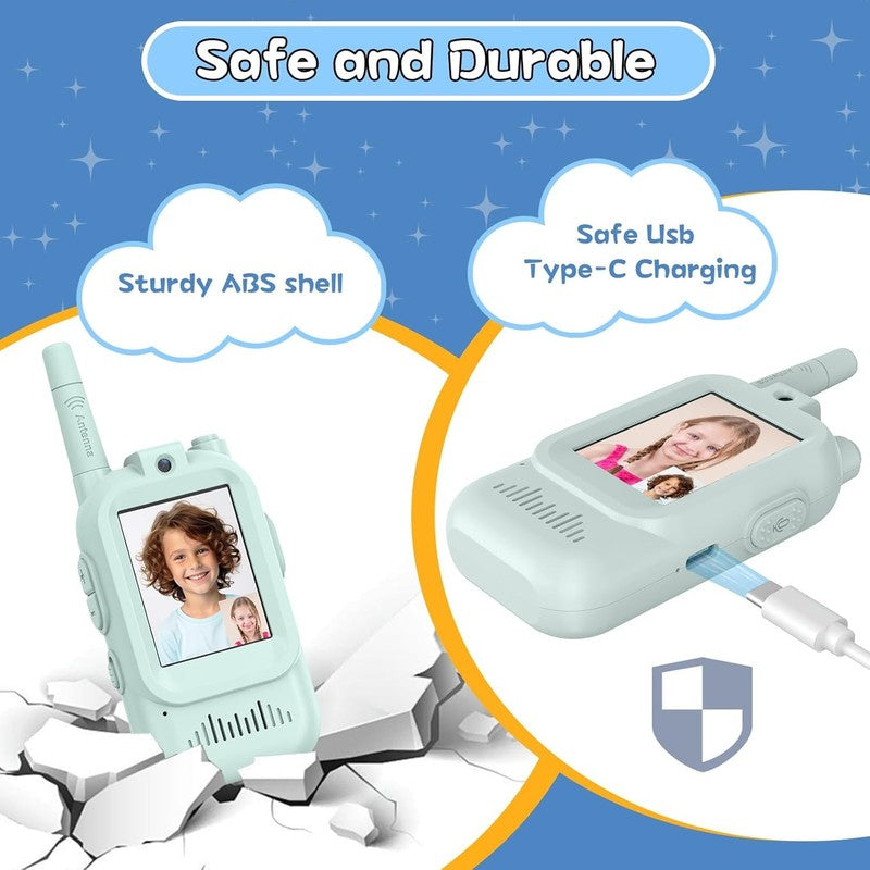 Kids Walkie Talkies 2 Pack Rechargeable Long Range Toy Radios Boys & Girls 3 53