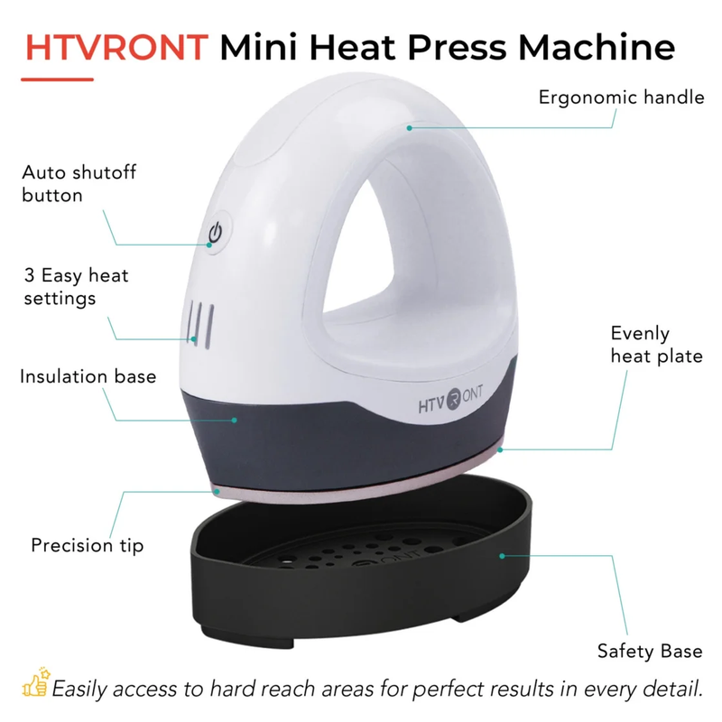 Mini Heat Press Machine, Portable Iron Press for Heating Transfer Objects3