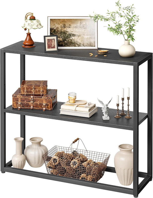 29.5" Narrow Console Table Small Entryway Sofa Table Black10