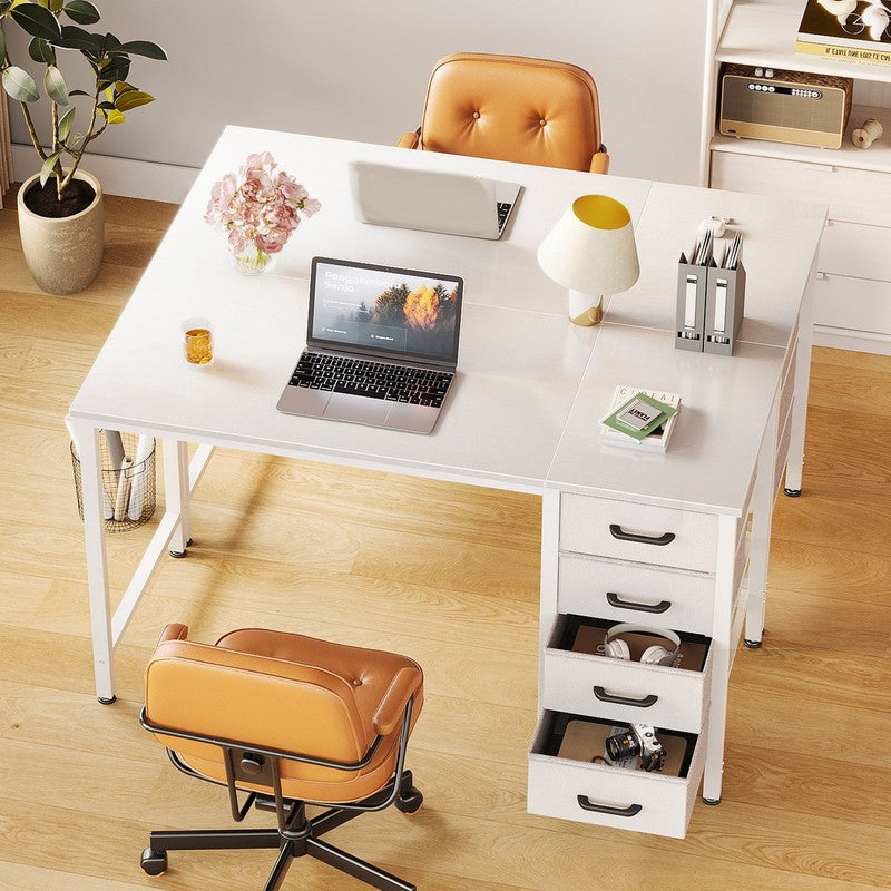 Computer Desk with 4 Storage Drawers , Writing for Home Office, Study Work Table4