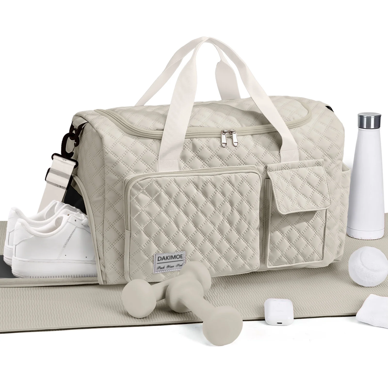 Travel Duffle Bag for Women Men, Weekender Overnight Bags Carry on Gym Bag with1