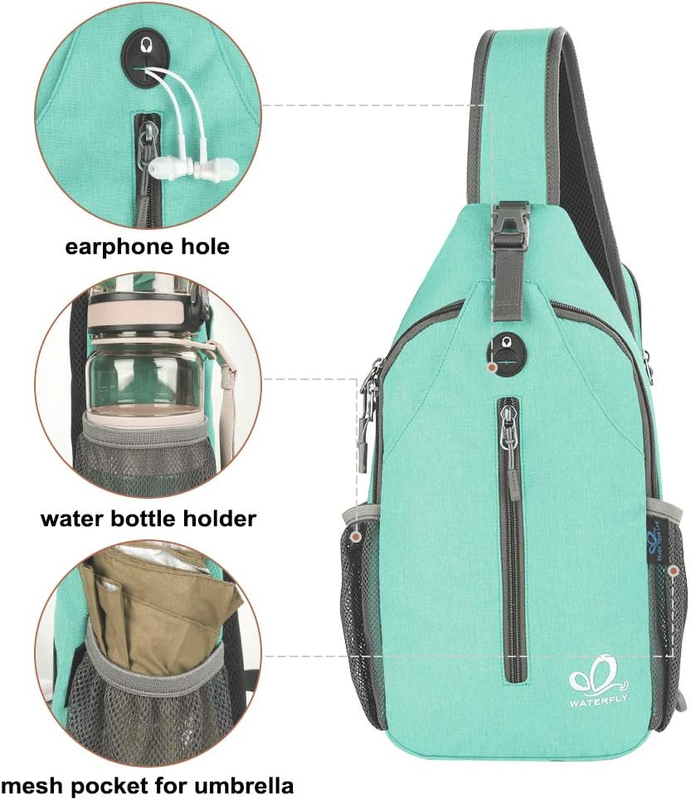 Crossbody Sling Backpack Travel Hiking Chest Bag Daypack1