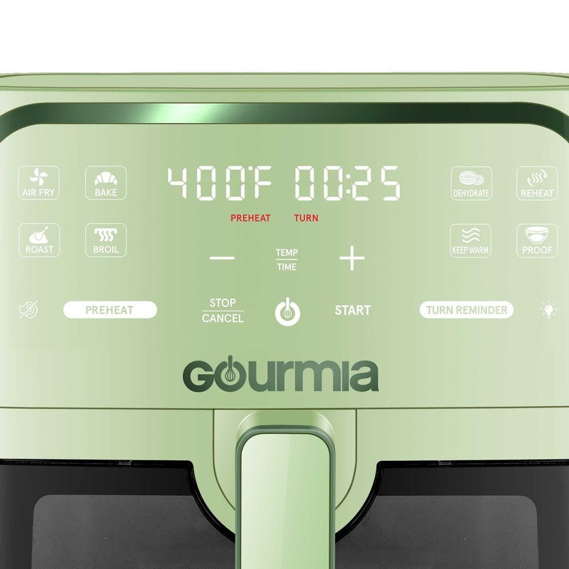 8Qt Digital Air Fryer | Fryforce 360° Tech, 8 Presets, Easy View Window, Green7