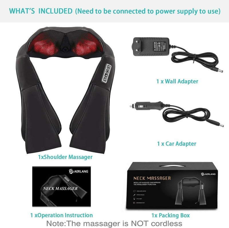 Shiatsu Back and Neck Massager with Heat   Perfect Gift for Dad!5