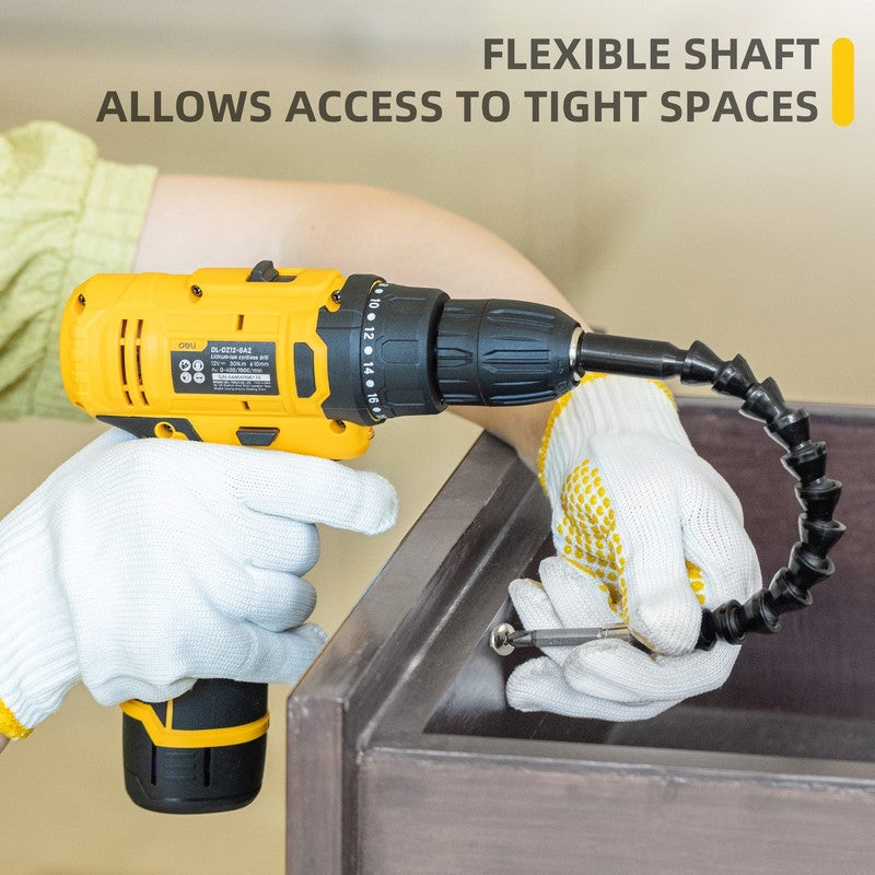 12V Max Lithium-Ion Cordless Impact Drill Driver Kit Electric Screwdriver 2Ah5