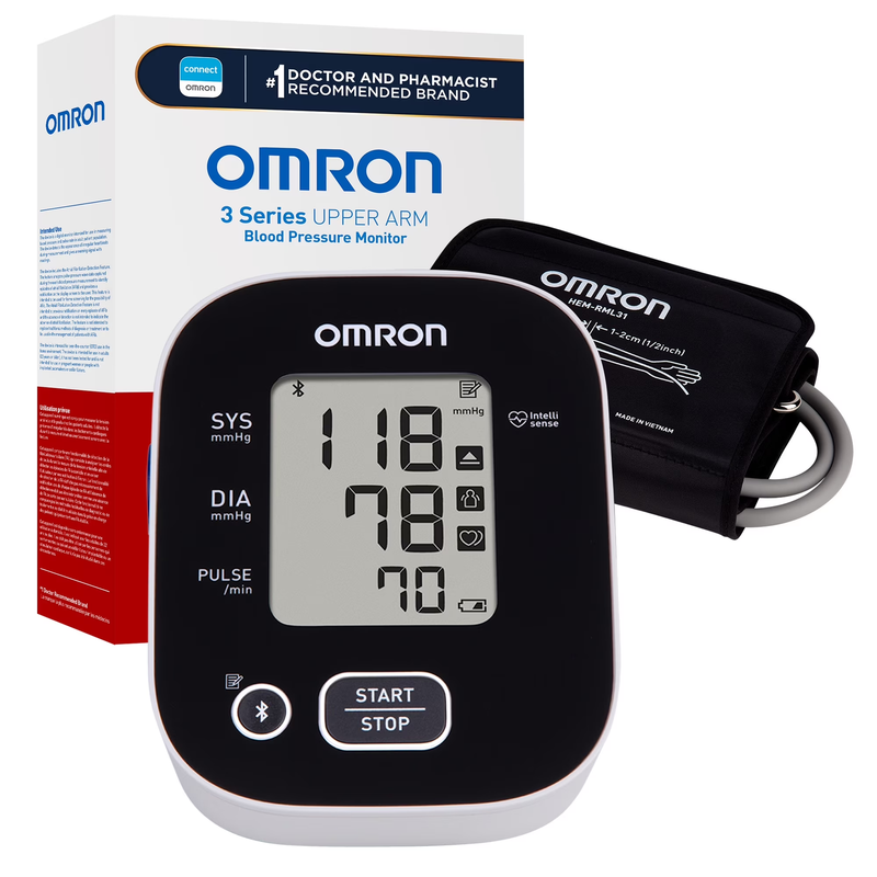 3 Series Upper Arm Blood Pressure Monitor with Arm Cuff – Home Use BP Monitor0