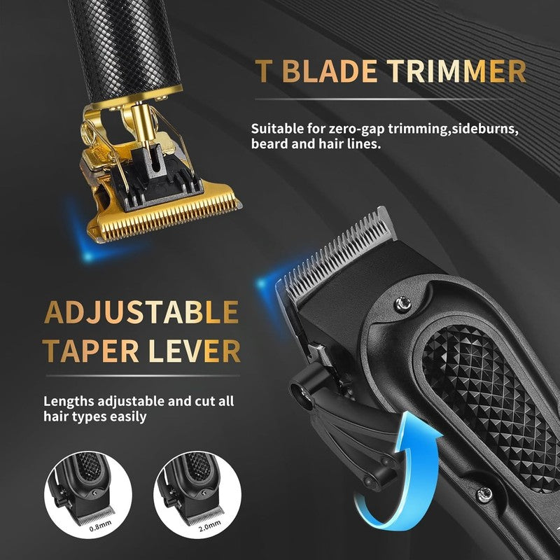 Men’s Professional Hair Clippers | Cordless & Corded Barber Grooming Trimmer2