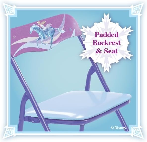 Kids Folding Table & Chairs Set 1 Table 2 Chairs Ages 3–7 70lb Limit3