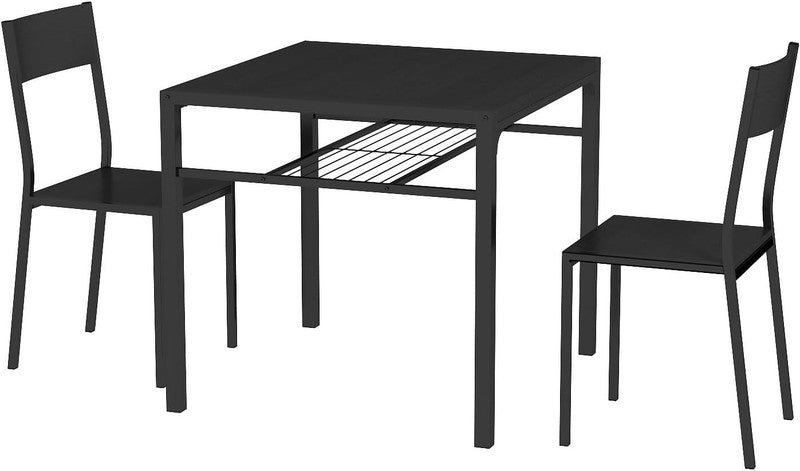 Dining Table Set for 2, 3 Piece Kitchen Table with 2 Chairs for Small Space, Apa8