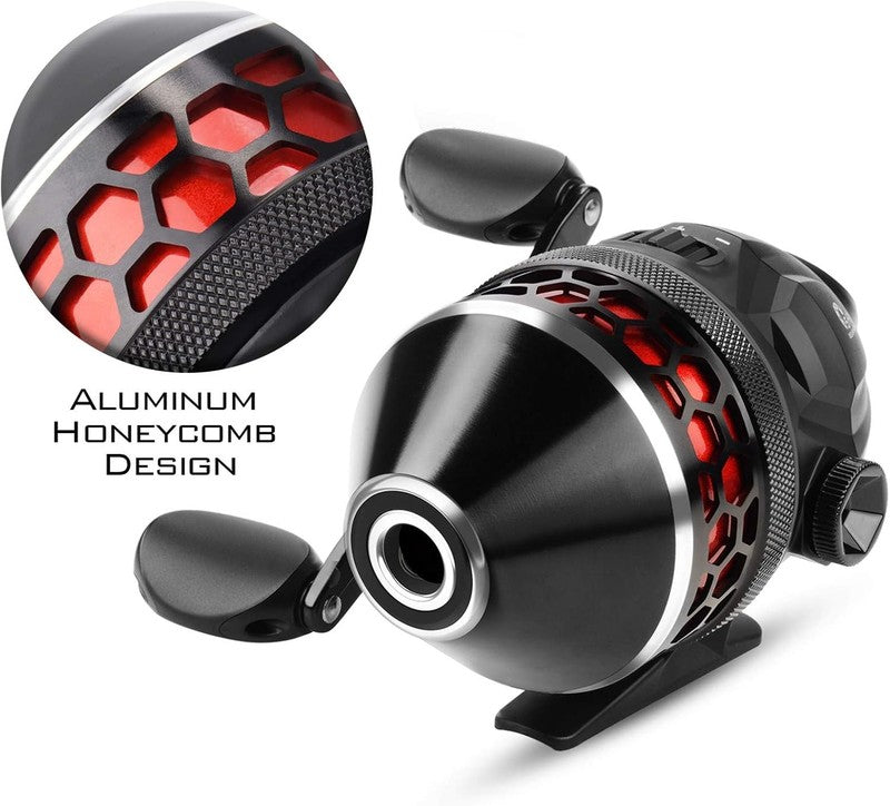 Brutus Spincast Fishing Reel - Easy Push Button, High Speed, Left/Right Retrieve1