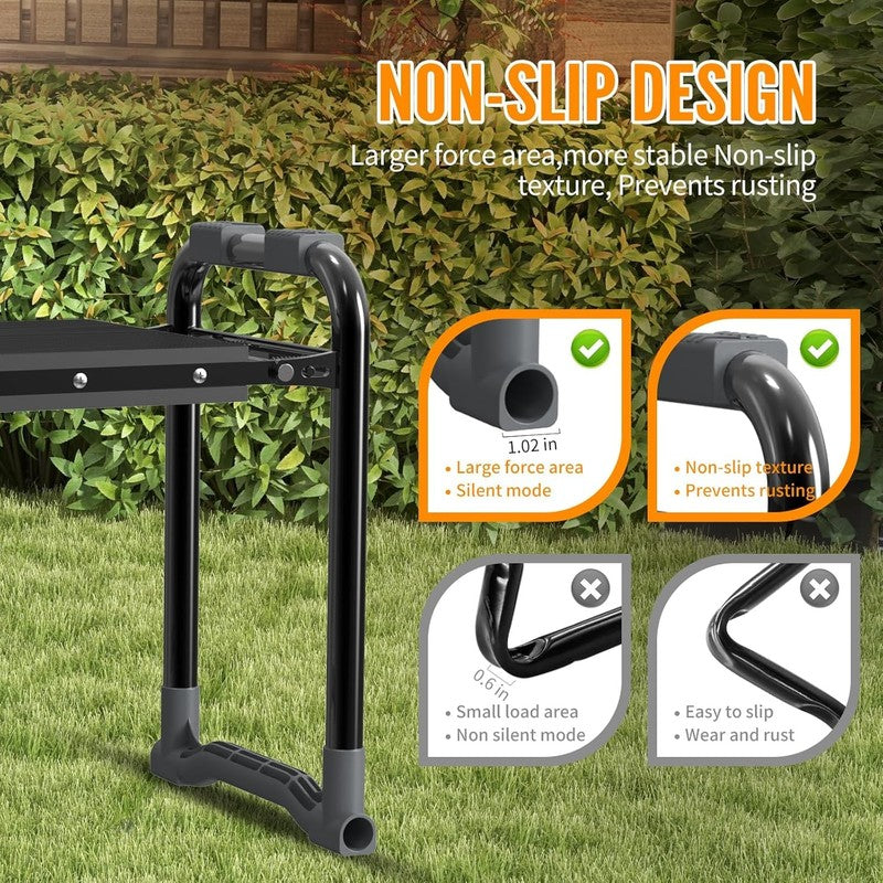 Garden Kneeler and Seat, Wider and Thicker Kneeling Pad Heavy Duty Gardening Sto4