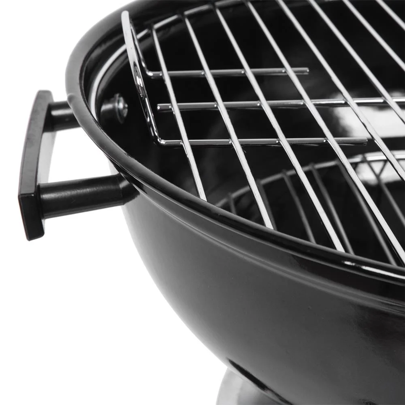 Portable Steel Charcoal Grill BBQ Grill Spherical Design Black8