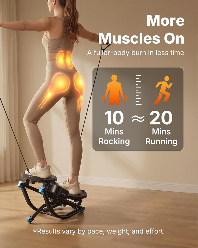 Rocking Stepper Exercise Machine 3D Motion Stair Step Low Impact Balance Board3