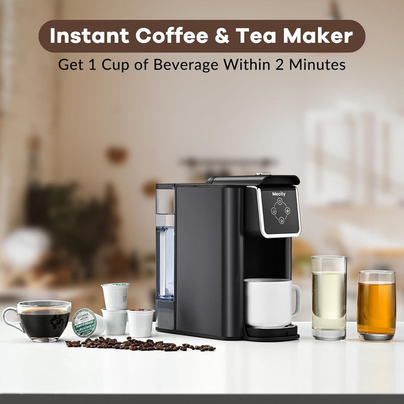3 in 1 Single Serve Coffee Maker K Cup Compatible 6 10oz 50oz Dark Grey1