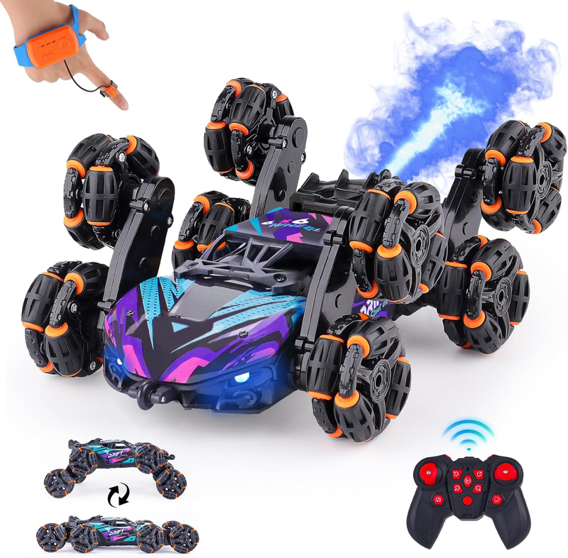 Hand Controlled RC Stunt Car 8 Wheel Gesture Remote Control Kids Toy11
