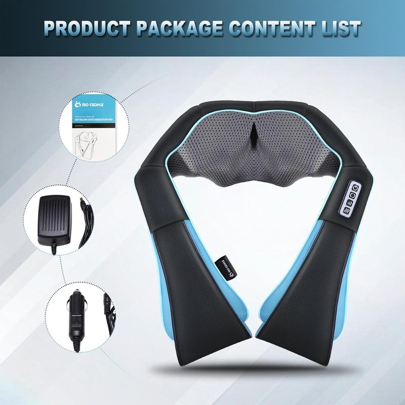 Shiatsu Neck Back Shoulder Massager w/ Heat 4D Deep Tissue Kneading7