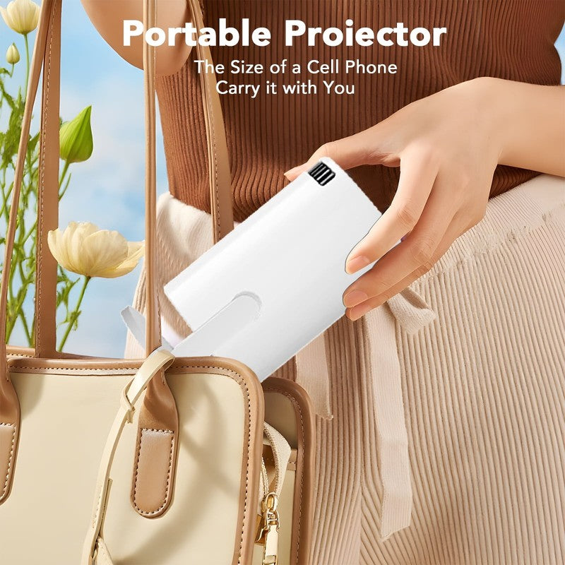 Mini Projector with Wifi and Bluetooth,4K 1080P Support Smart Portable Projector4