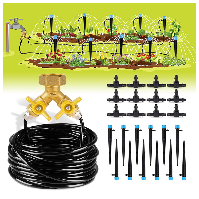 50Ft Automatic Drip Irrigation Kit for Garden, Greenhouse & Lawn0