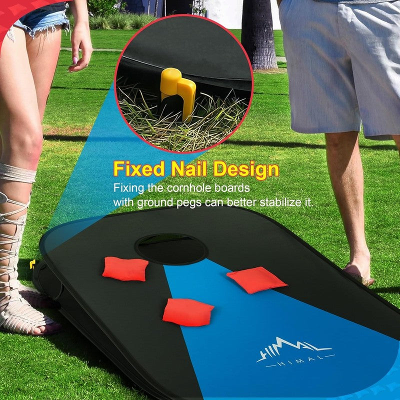 Collapsible Portable Corn Hole Boards with 8 Cornhole Bean Bags (3 X 2-Feet)4