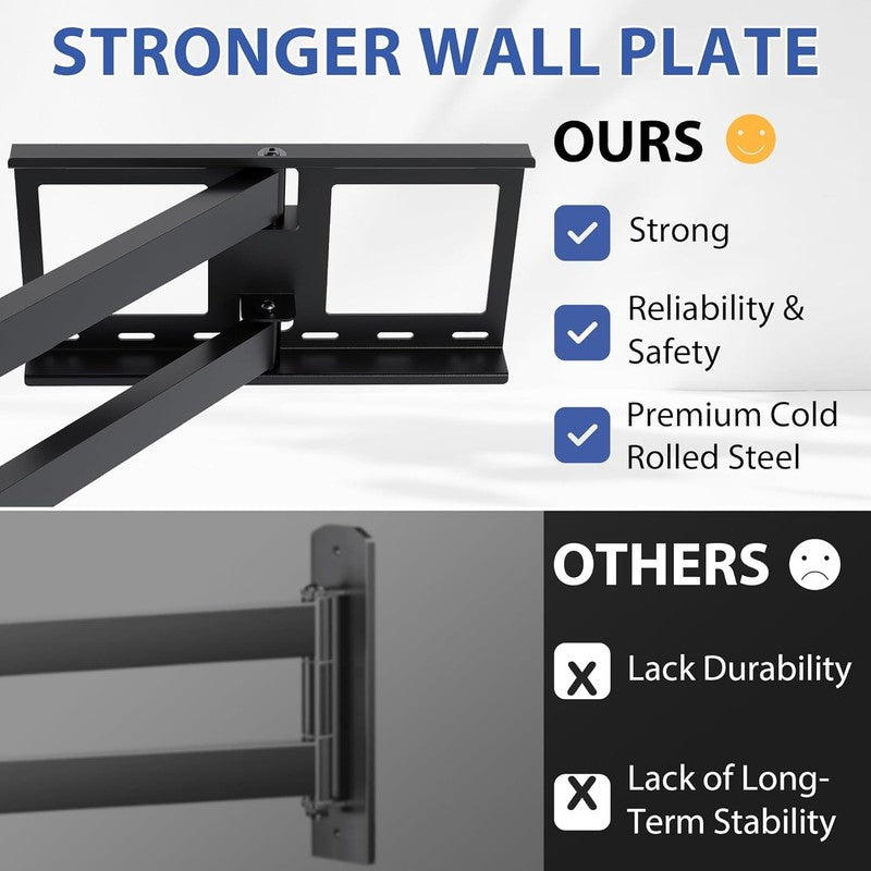 TV Wall Mount with Extra Long Extendable Arm for 32 75 Inch Tvs, Holds up to 1325