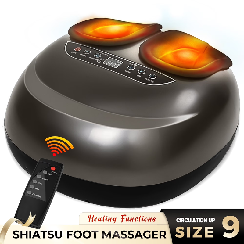 Shiatsu Foot Massager, Foot Spa for Comfort and Relief, Big, Gift, Black0