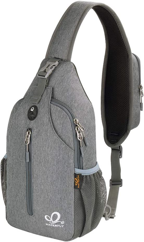 Dark Gray Crossbody Sling Backpack Travel Hiking Chest Bag Daypack10