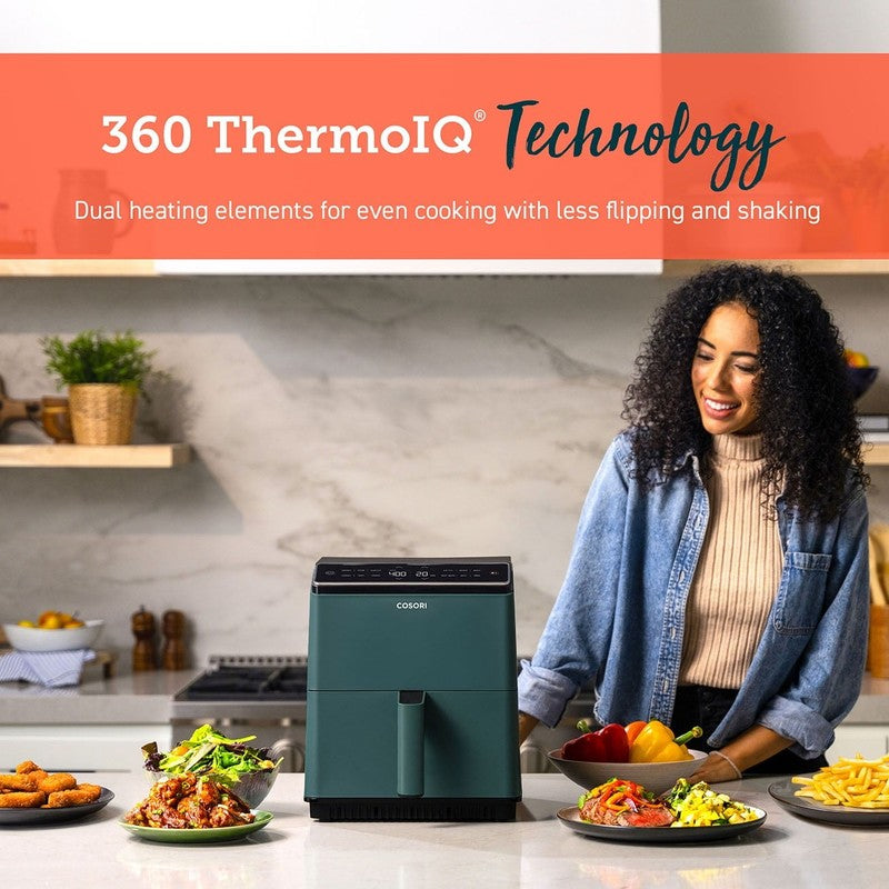 Dual Blaze 6.8Qt Ceramic Coating Smart Air Fryer Green3