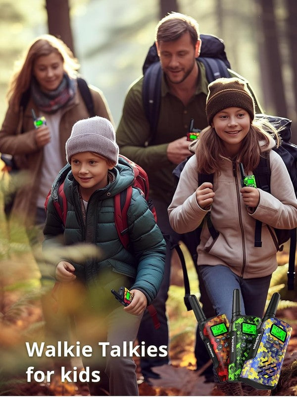 Kids Walkie Talkies 3 Pack Rechargeable Toy Radios Long Range 3 12 Gift6