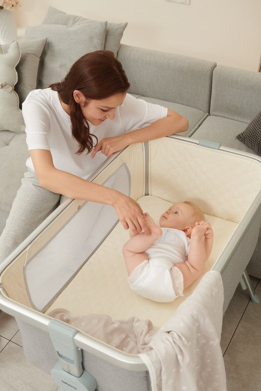 Baby Bassinet Bedside Sleeper Rocking Crib Newborn Co Sleeper 0 6M Unisex2