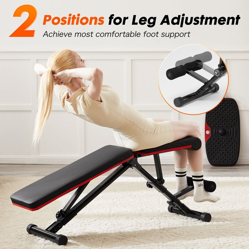 Foldable Adjustable Workout Bench, 795Lbs Capacity for Home Gym, Black5