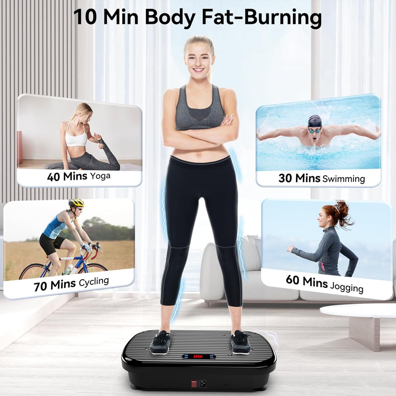 Vibration Plate Exercise Machine Weight Loss, Whole Body Vibration Plate for Lym3
