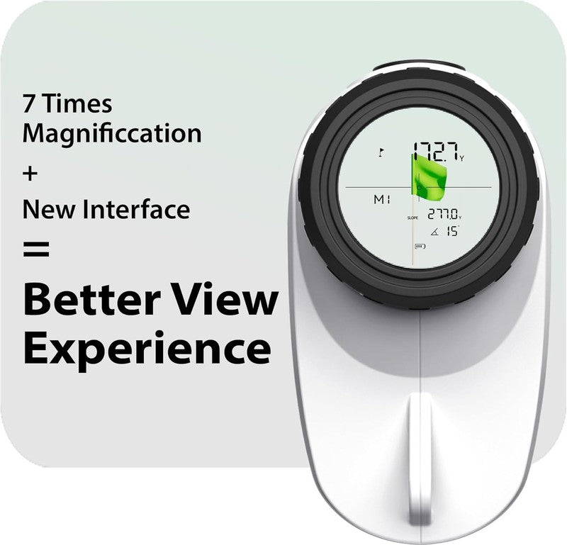 GS24 Golf Rangefinder 7X 1200 Yards Flag Lock Vibration Slope Scan2