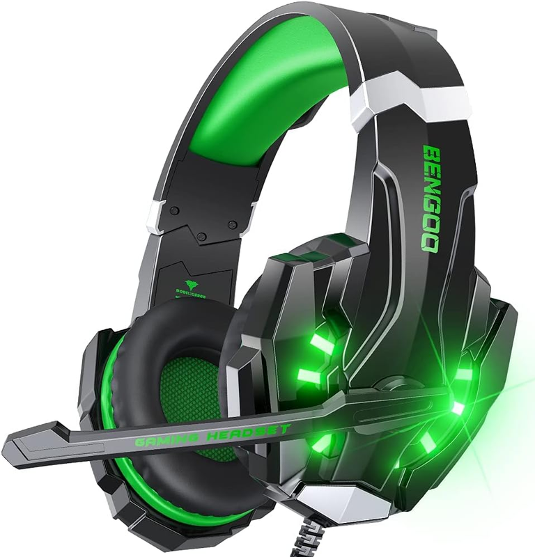 Stereo Gaming Headset for PS4 Xbox One PC Noise Cancelling Mic LED9