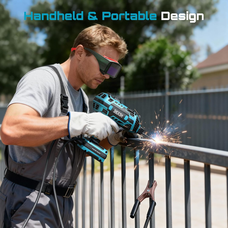 Portable Welder Handheld, 110V 120A Portable Welding Machine with Goggles & Chip6