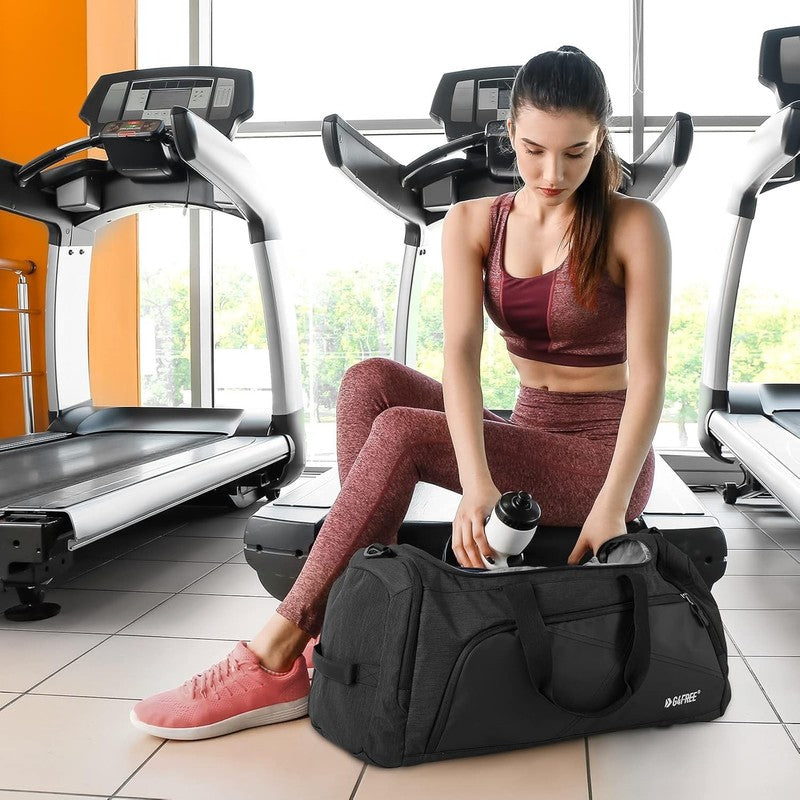 45L 3 Way Duffle Backpack Gym Bag Wet Pocket Shoes Compartment Travel6