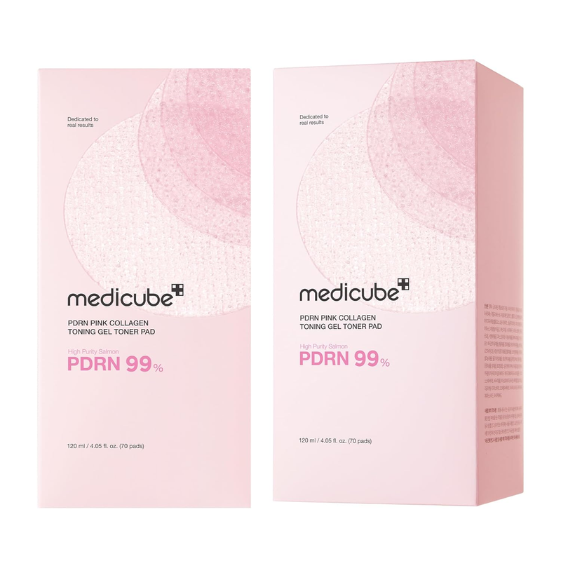 Salmon DNA PDRN Toner Pads Pink Collagen Jelly Pad Korean Skin Care 708