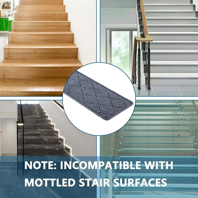 Stair Treads for Wooden Steps Indoor, 15 Pack 8" X 30" Non Slip Carpet Stair Tre7