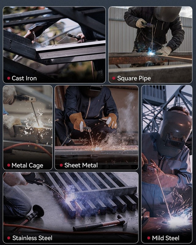 Portable Mini Stick Welder,130A MMA Welder Machine,110V IGBT Inverter Welding Ma6