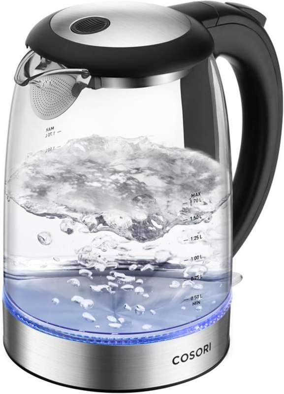 Electric Kettle, No Plastic Filter & Spout, 1.8Qt Tea Kettle & Hot Water Boiler 8